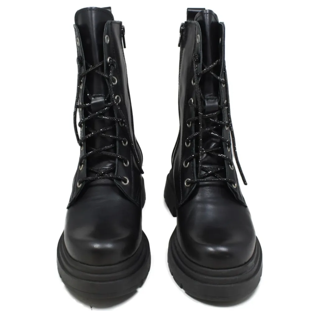 anfibi_con_laccio_di_stra_5.webp Anfibi | Stivali Invernali | Personal Anfibi con Laccio di Strass Scuro "BLAX"  - Nero