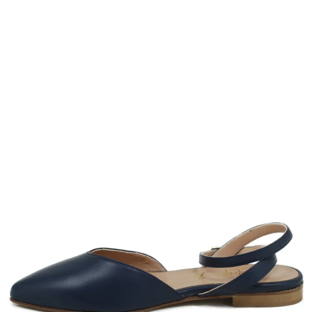 ballerine_in_pelle_con_ci_3-2.webp Ballerine | Made in Italy Ballerine in Pelle con cinturino alla caviglia "SOFIA" - Blu