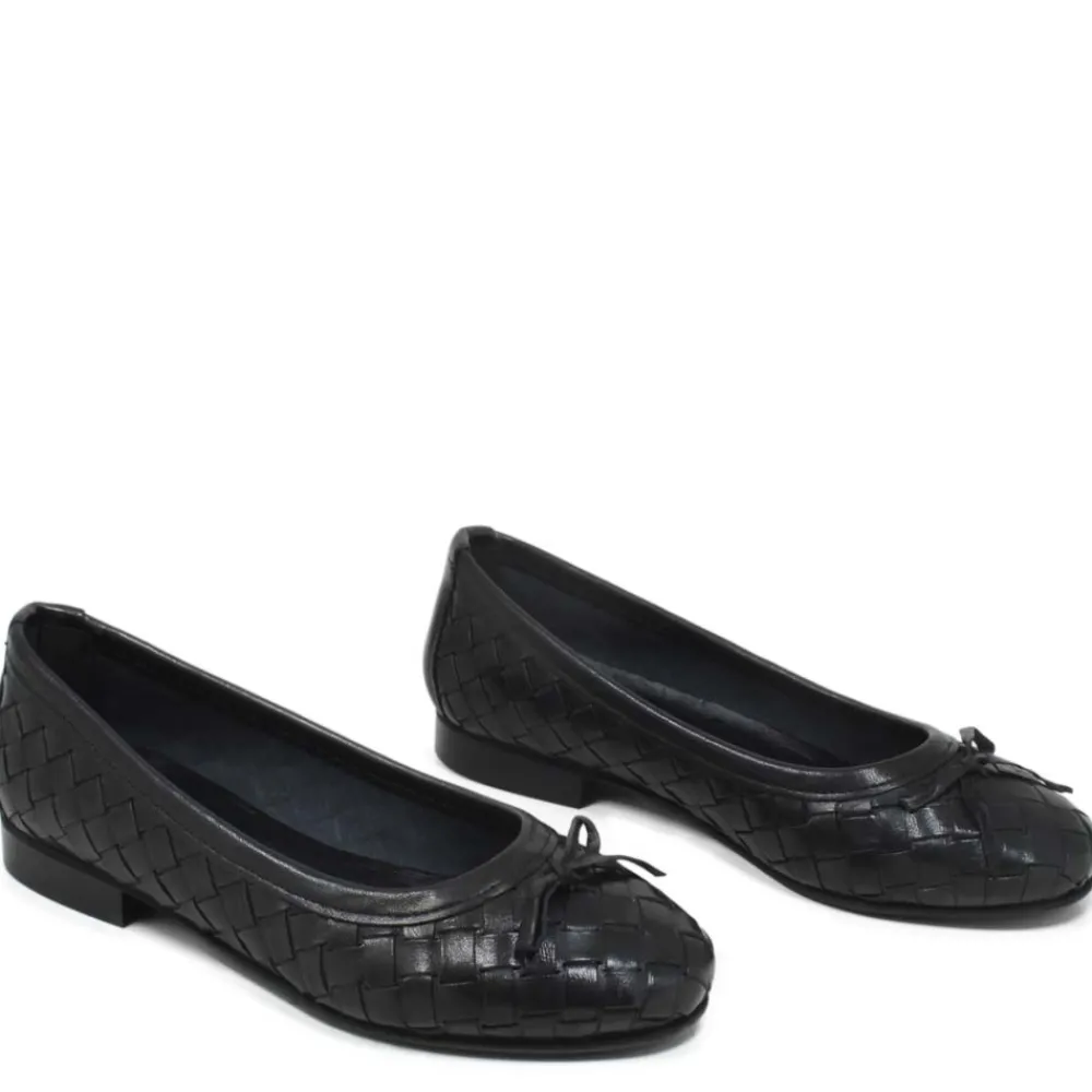 ballerine_in_pelle_intrec_0-2.webp Ballerine | Personal Ballerine in Pelle Intrecciata "ETOILE" - Nero
