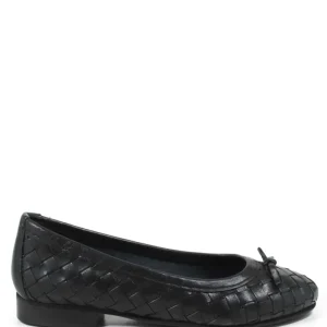 Ballerine | Personal Ballerine in Pelle Intrecciata "ETOILE" - Nero