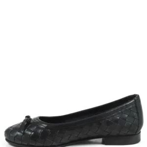 Ballerine | Personal Ballerine in Pelle Intrecciata "ETOILE" - Nero
