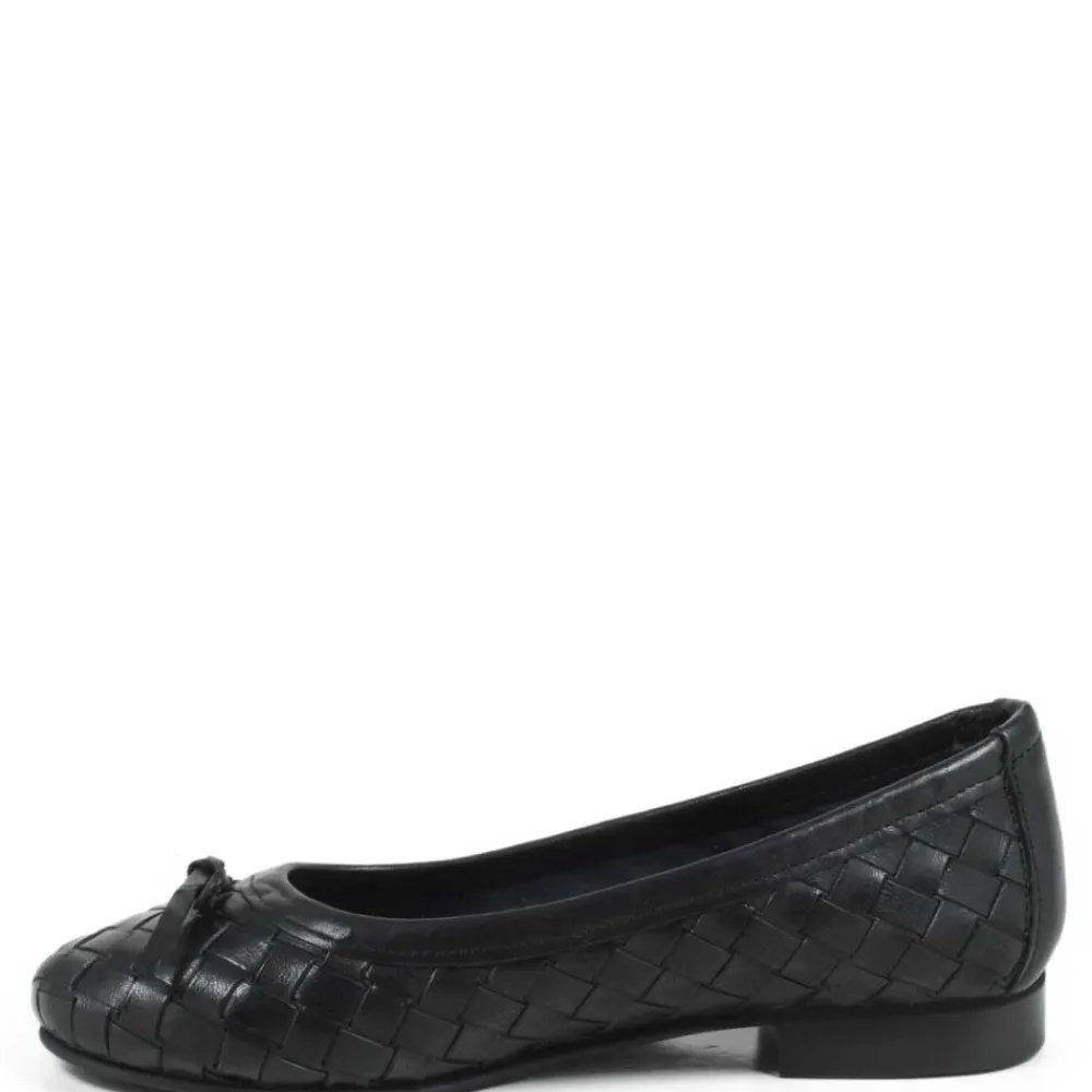 ballerine_in_pelle_intrec_3-2.webp Ballerine | Personal Ballerine in Pelle Intrecciata "ETOILE" - Nero