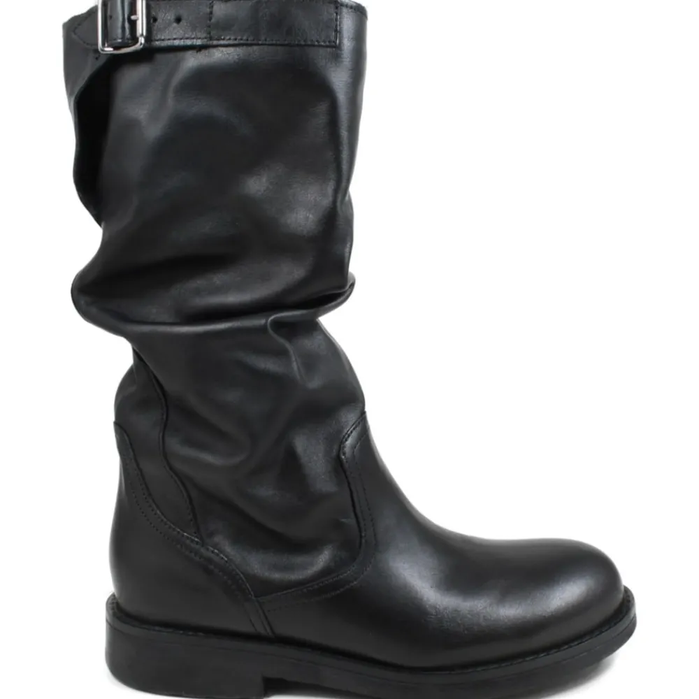 biker_boots_met_polpaccio_0-2.webp Stivali Invernali | Bikers Invernali | In Time Biker Boots Metà Polpaccio "BK/M" - Pelle Nero