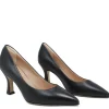 Scarpe Con Tacco | Made in Italy Decollete con Tacco a Rocchetto 8cm "V50" - Nappa Nero