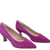 Scarpe Con Tacco | Made in Italy Decollete con Tacco a Rocchetto Medio "V60" - Camoscio Fucsia