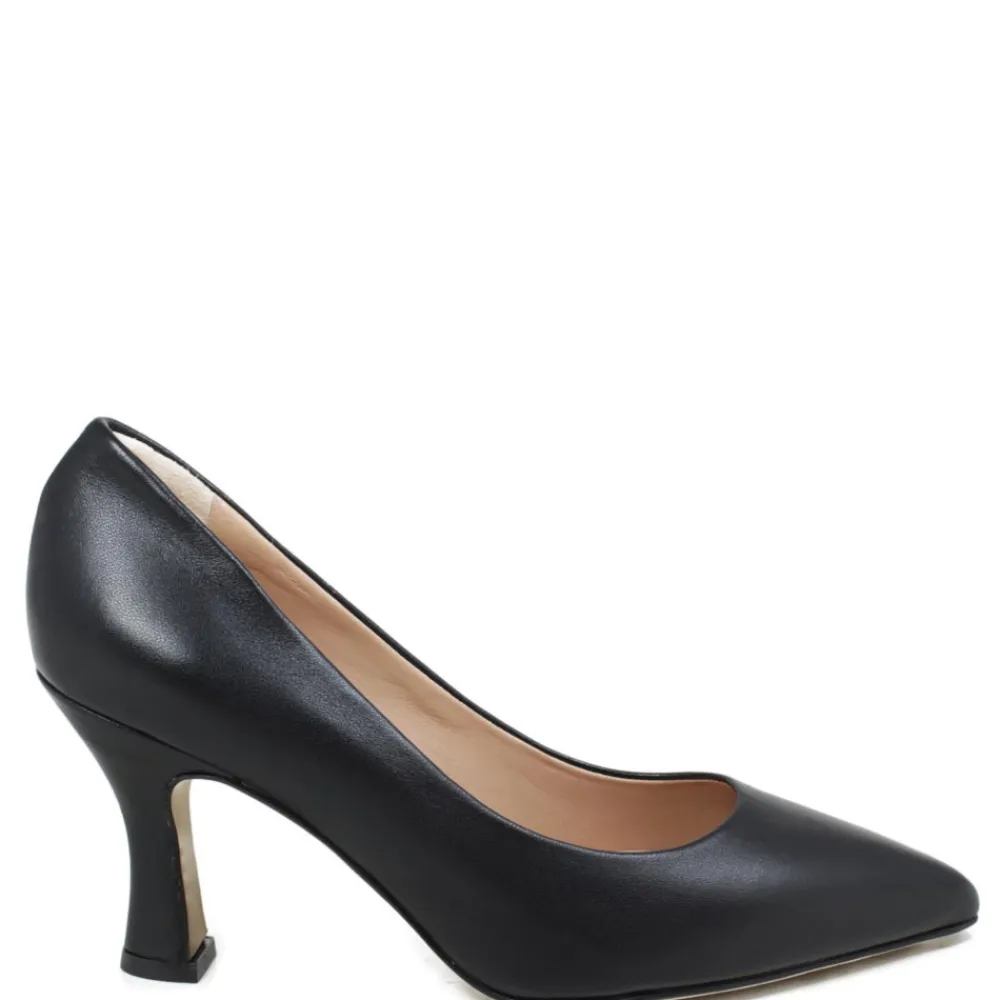 decollete_con_tacco_a_roc_3-1.webp Scarpe Con Tacco | Made in Italy Decollete con Tacco a Rocchetto 8cm "V50" - Nappa Nero