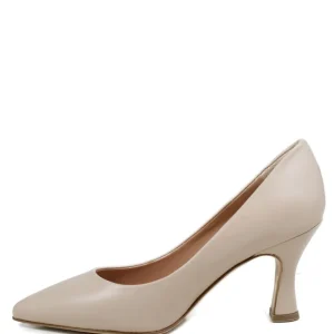 Scarpe Con Tacco | Made in Italy Decollete con Tacco a Rocchetto 8cm "V50" - Nappa Nude