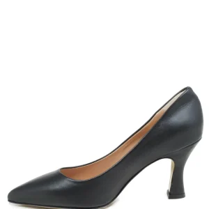 Scarpe Con Tacco | Made in Italy Decollete con Tacco a Rocchetto 8cm "V50" - Nappa Nero