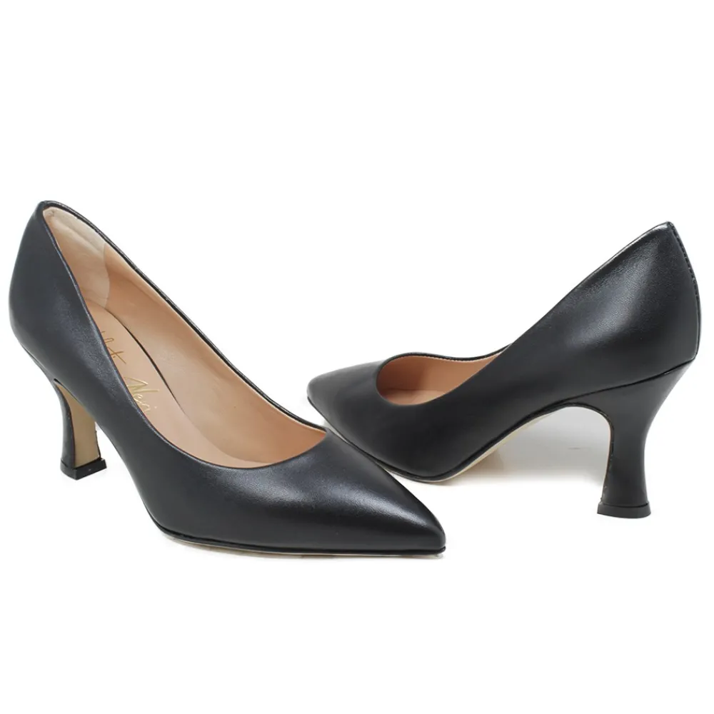 decollete_con_tacco_a_roc_5-1.webp Scarpe Con Tacco | Made in Italy Decollete con Tacco a Rocchetto 8cm "V50" - Nappa Nero