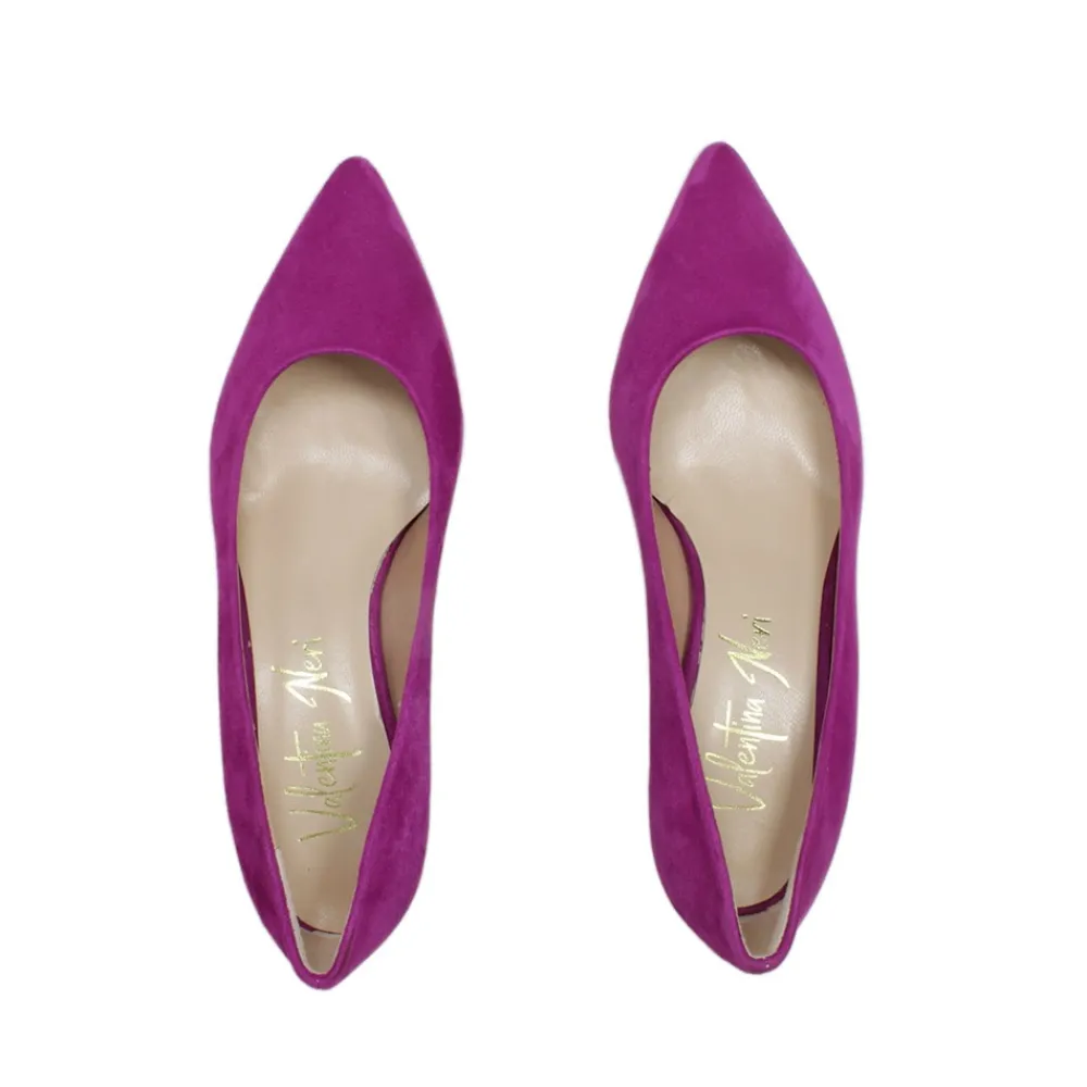 decollete_con_tacco_a_roc_5.webp Scarpe Con Tacco | Made in Italy Decollete con Tacco a Rocchetto Medio "V60" - Camoscio Fucsia