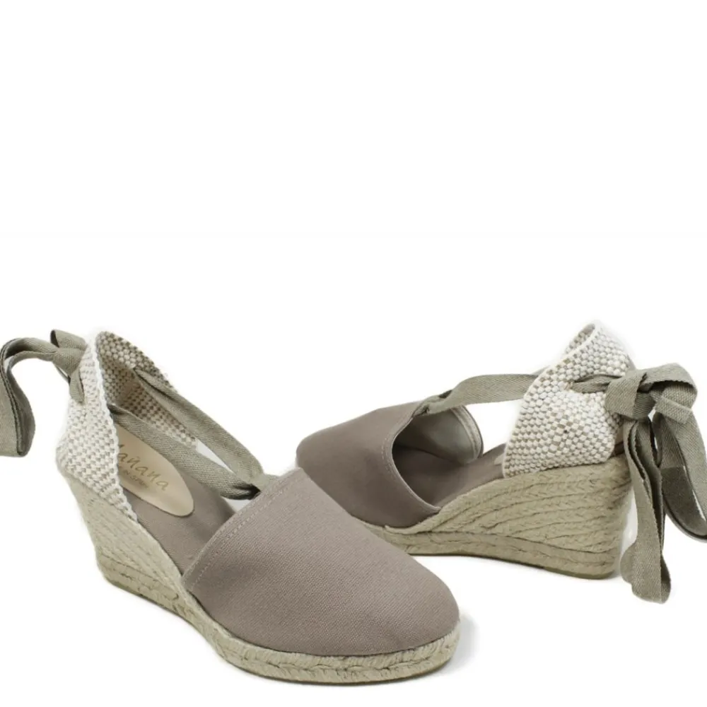espadrillas_con_zeppa_alt_1-4.webp Espadrillas | Sandali Con Zeppa | Mañana Espadrillas con Zeppa Alta e Laccio alla caviglia "701" - Taupe
