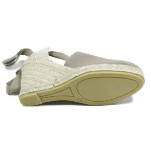 Espadrillas | Sandali Con Zeppa | Mañana Espadrillas con Zeppa Alta e Laccio alla caviglia "701" - Taupe