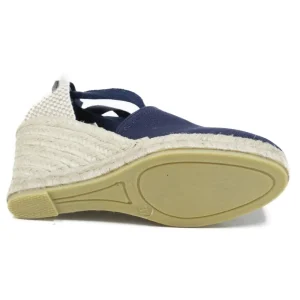 Espadrillas | Sandali Con Zeppa | Mañana Espadrillas con Zeppa Alta e Laccio alla caviglia "701" - Blu