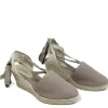 Espadrillas | Sandali Con Zeppa | Mañana Espadrillas con Zeppa Media e Laccio alla caviglia "501" - Taupe
