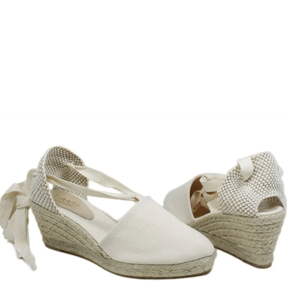 espadrillas_con_zeppa_med_1-5.webp Espadrillas | Sandali Con Zeppa | Mañana Espadrillas con Zeppa Media e Laccio alla caviglia "501" - Beige