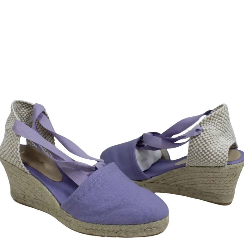 espadrillas_con_zeppa_med_1-6.webp Espadrillas | Sandali Con Zeppa | Mañana Espadrillas con Zeppa Media e Laccio alla caviglia "501" - Lilla