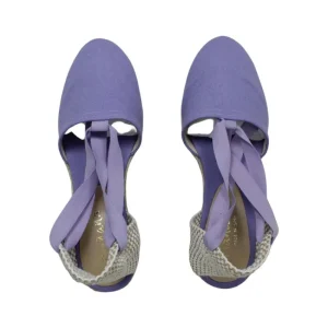 Espadrillas | Sandali Con Zeppa | Mañana Espadrillas con Zeppa Media e Laccio alla caviglia "501" - Lilla