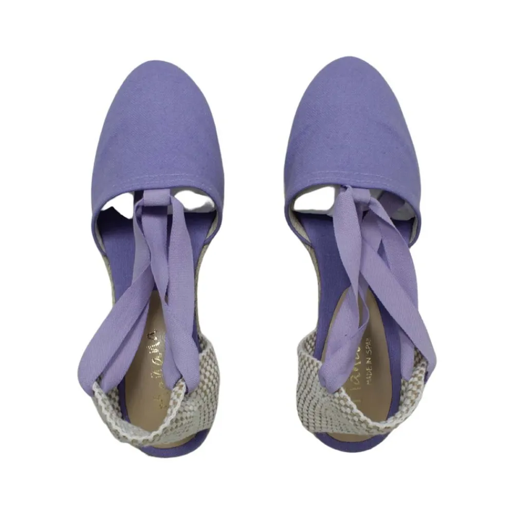 espadrillas_con_zeppa_med_2-6.webp Espadrillas | Sandali Con Zeppa | Mañana Espadrillas con Zeppa Media e Laccio alla caviglia "501" - Lilla