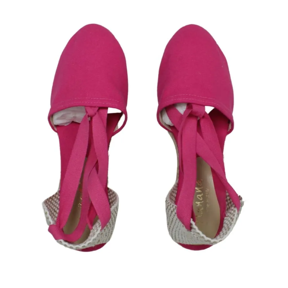 espadrillas_con_zeppa_med_2.webp Sandali Con Zeppa | Espadrillas | Mañana Espadrillas con Zeppa Media e Laccio alla caviglia "501" - Fucsia