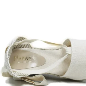 Espadrillas | Sandali Con Zeppa | Mañana Espadrillas con Zeppa Media e Laccio alla caviglia "501" - Beige