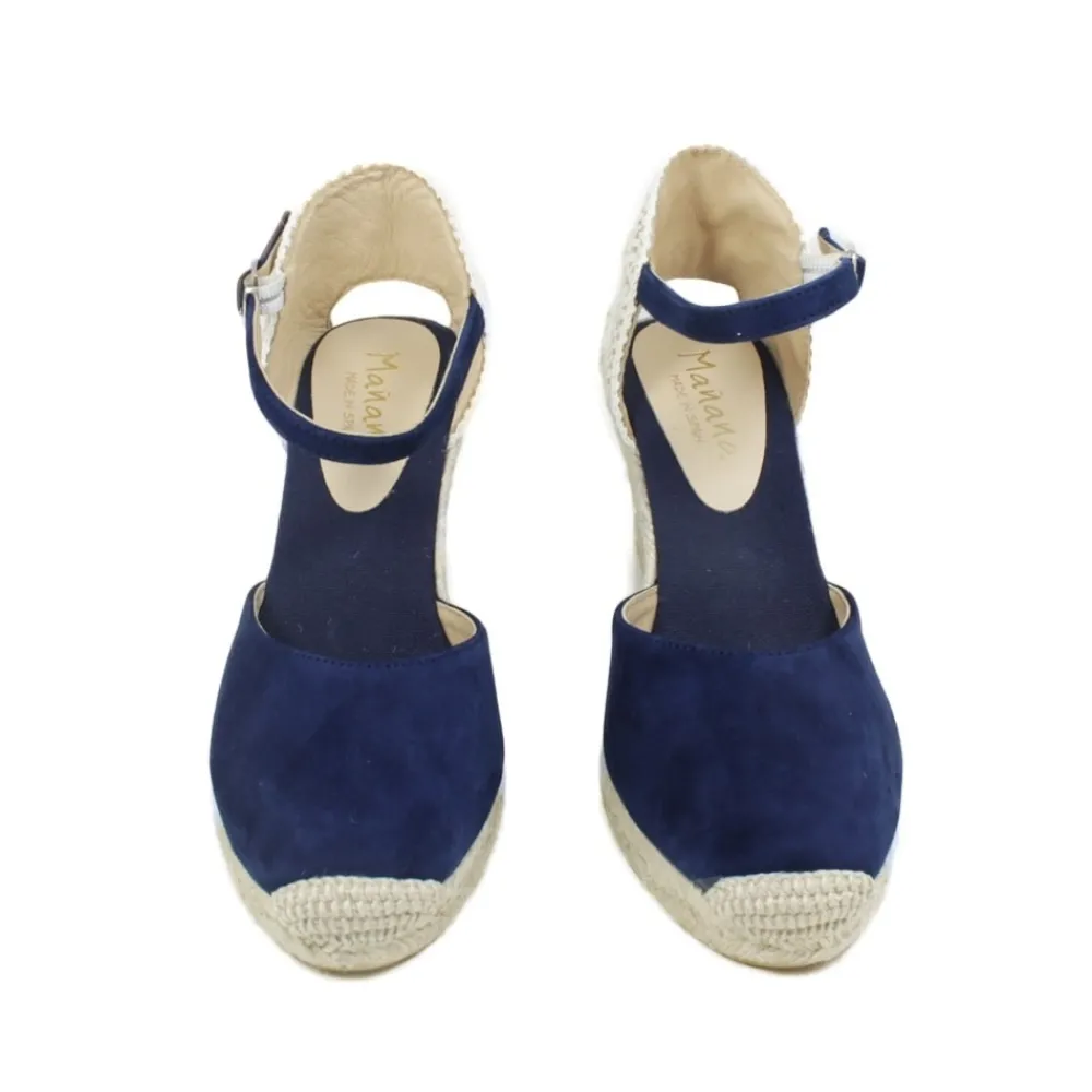 espadrillas_in_camoscio_c_2.webp Sandali Con Zeppa | Espadrillas | Mañana Espadrillas in Camoscio con Zeppa Alta e Cinturino "712" - Blu
