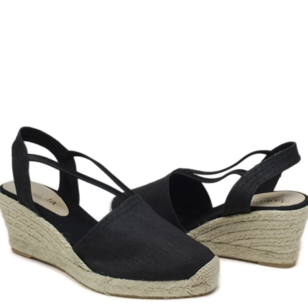 espadrillas_zeppa_media_c_1.webp Espadrillas | Sandali Con Zeppa | Mañana Espadrillas Zeppa Media con elastico "505" - Nero