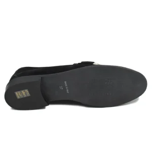 Stringate & Mocassini | In Time Mocassini da Donna in camoscio con morsetto "MADAME" - Nero