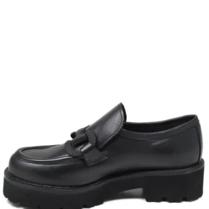 Stringate & Mocassini | In Time Mocassini da Donna in pelle su platform con accessorio "CRAIG" - Nero