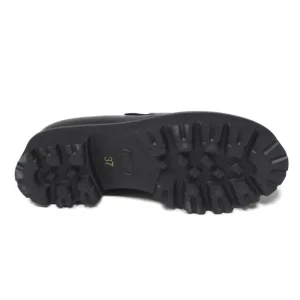 Stringate & Mocassini | In Time Mocassini da Donna in pelle su platform con accessorio "CRAIG" - Nero