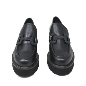 Stringate & Mocassini | In Time Mocassini da Donna in pelle su platform con accessorio "CRAIG" - Nero