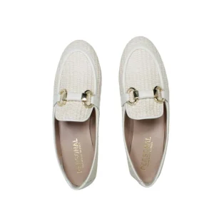 Stringate & Mocassini | Personal Mocassini da Donna in Rafia e Nappa "JANE" - Beige