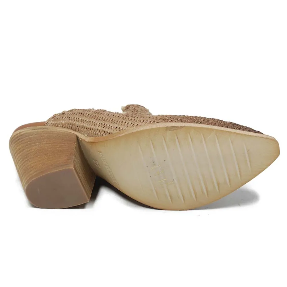 sabot_texani_con_tacco_al_6.webp Sabot | Scarpe Con Tacco | Personal Sabot Texani con Tacco Alto "DEBRA" - Rafia Cuoio