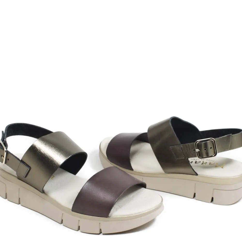 sandali_bassi_comodi_flex_1.webp Sandali Con Zeppa | Sandali Bassi | Mañana Sandali Bassi Comodi Flexy in Pelle "F16" - Moro/Velvet TestadiMoro