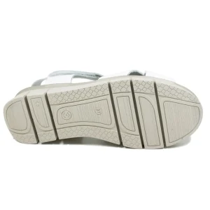 Sandali Con Zeppa | Sandali Bassi | Mañana Sandali Bassi Comodi Flexy in Pelle "F13" - Bianco