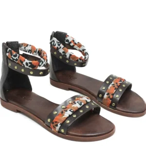 Sandali Bassi | Personal Sandali Bassi con Cavigliera Borchie e Foulard "Vadella" - Testa di Moro TestadiMoro