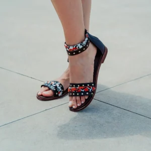 Sandali Bassi | Personal Sandali Bassi con Cavigliera Borchie e Foulard "Vadella" - Testa di Moro TestadiMoro