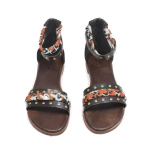Sandali Bassi | Personal Sandali Bassi con Cavigliera Borchie e Foulard "Vadella" - Testa di Moro TestadiMoro
