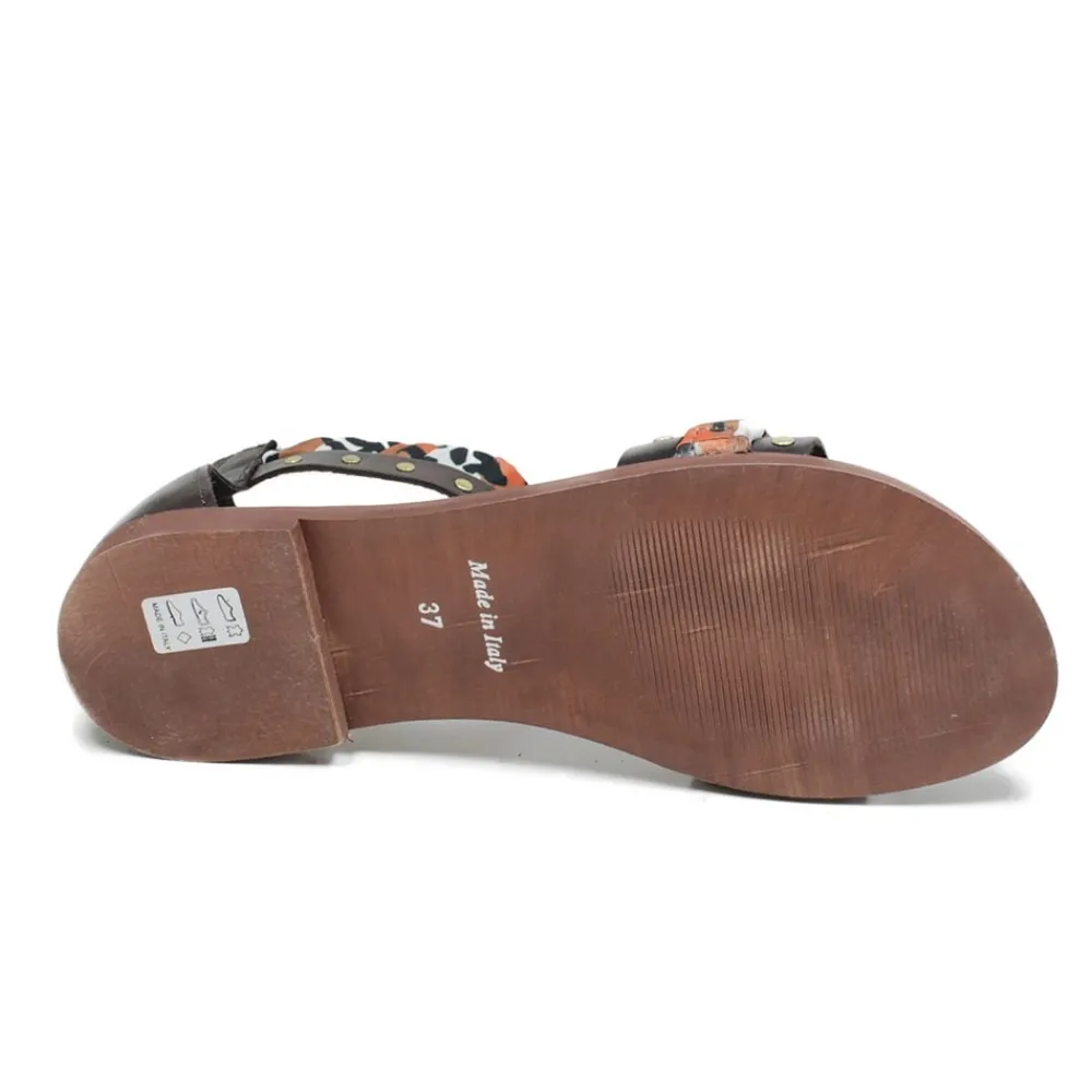 sandali_bassi_con_cavigli_5.webp Sandali Bassi | Personal Sandali Bassi con Cavigliera Borchie e Foulard "Vadella" - Testa di Moro TestadiMoro