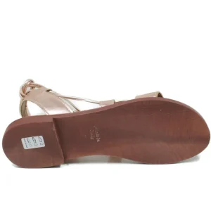 Sandali Bassi | Personal Sandali Bassi con Laccio alla Caviglia "Cornelia" - Rame/Cuoio LaminatoRame