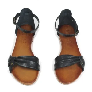 Sandali Bassi | In Time Sandali Bassi Flat in Pelle "Luna" - /Cuoio Nero