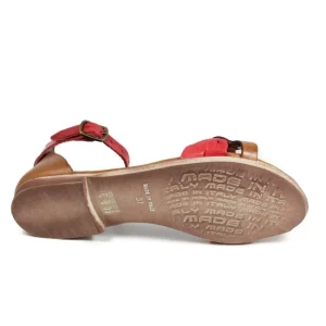 Sandali Bassi | In Time Sandali Bassi Flat in Pelle "Luna" - /Cuoio Rosso