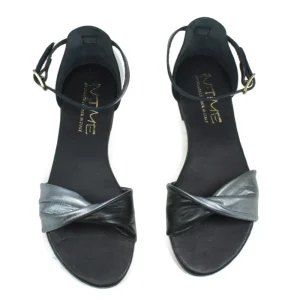 Sandali Bassi | In Time Sandali Bassi Flat in Pelle "Procida" - /Canna di Fucile Nero