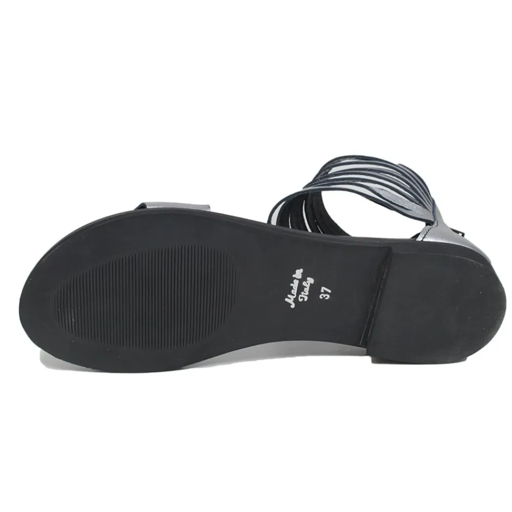 sandali_bassi_flat_in_pel_3-6.webp Sandali Bassi | Personal Sandali Bassi Flat in Pelle con Cavigliera "Nora" - Canna di Fucile/Nero CannadiFucile