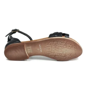 Sandali Bassi | In Time Sandali Bassi Flat in Pelle "Luna" - /Cuoio Nero