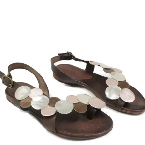 Sandali Bassi | In Time Sandali Bassi Infradito in Pelle "Penny" - Testa di Moro TestadiMoro