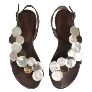 Sandali Bassi | In Time Sandali Bassi Infradito in Pelle "Penny" - Testa di Moro TestadiMoro