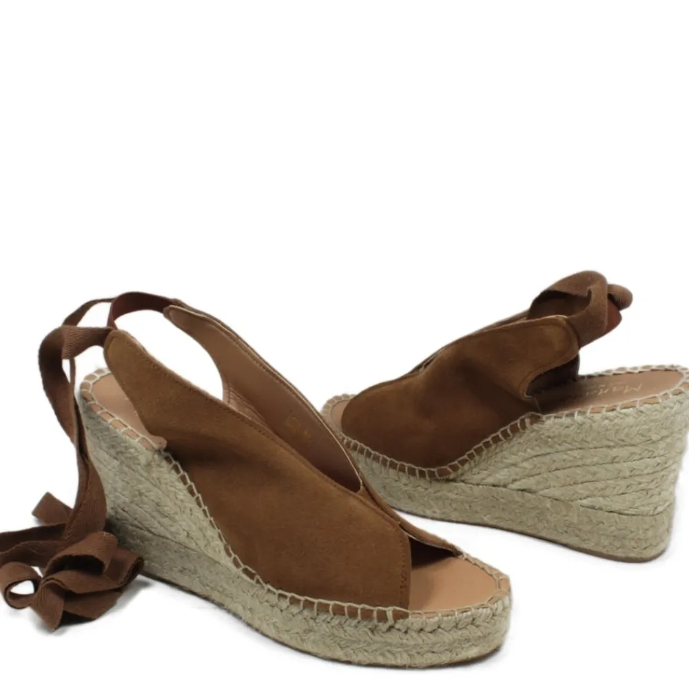 sandali_espadrillas_spunt_2.webp Sandali Con Zeppa | Espadrillas | Mañana Sandali Espadrillas Spuntati in Camoscio Zeppa Alta "808" - Camel