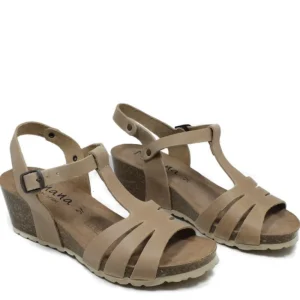 Sandali Con Zeppa | Mañana Sandali in Pelle con Zeppa Media Comfort Fit "Sprinter" - Sabbia