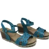 Sandali Con Zeppa | Mañana Sandali in Pelle con Zeppa Media Comfort Fit "V06" - Blu