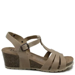 Sandali Con Zeppa | Mañana Sandali in Pelle con Zeppa Media Comfort Fit "Sprinter" - Sabbia